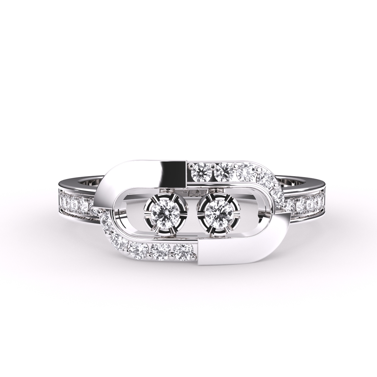 Lavish Lab Grown Diamond Channel Set Band Ring